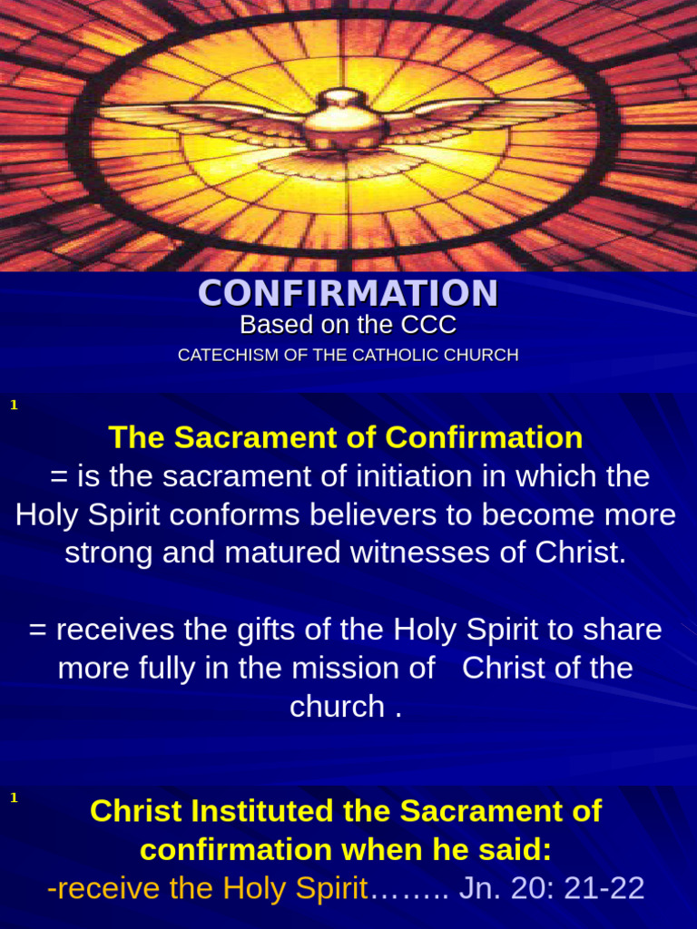 Understanding the Sacrament of Confirmation | PDF | Confirmation | Baptism