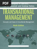 Managing Across Borders The Transnational Solution | PDF