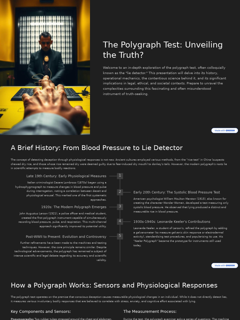 The Polygraph Test Unveiling The Truth | PDF | Polygraph ...