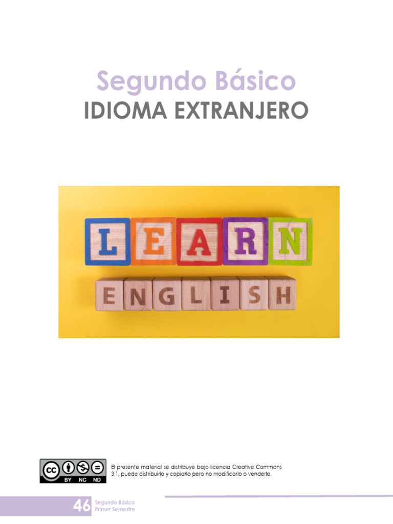 Proyecto de Inglés para Segundo Básico | PDF