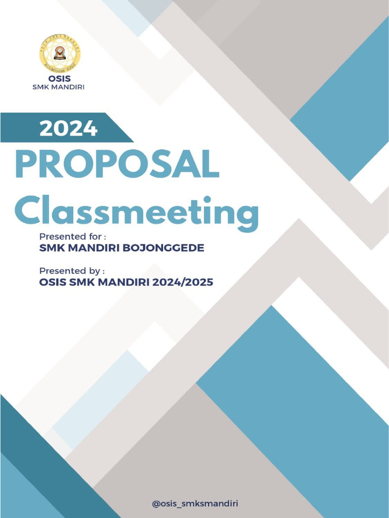 Proposal Kegiatan Class Meeting 2024 | PDF