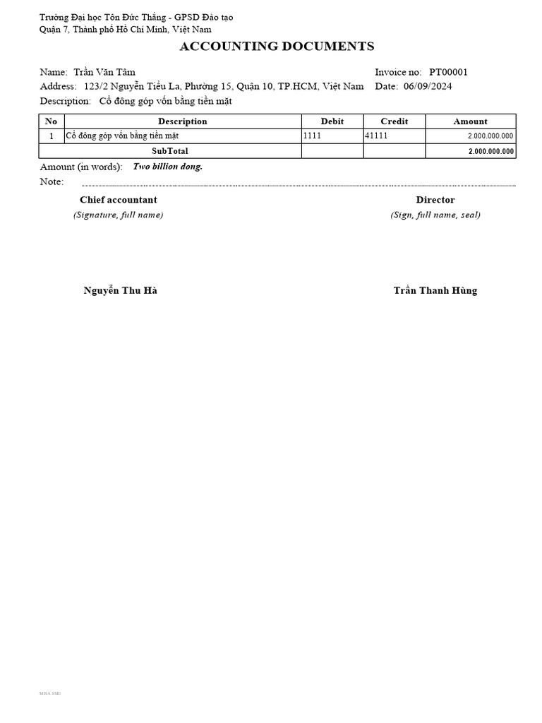 1.3. Accounting Documents | PDF