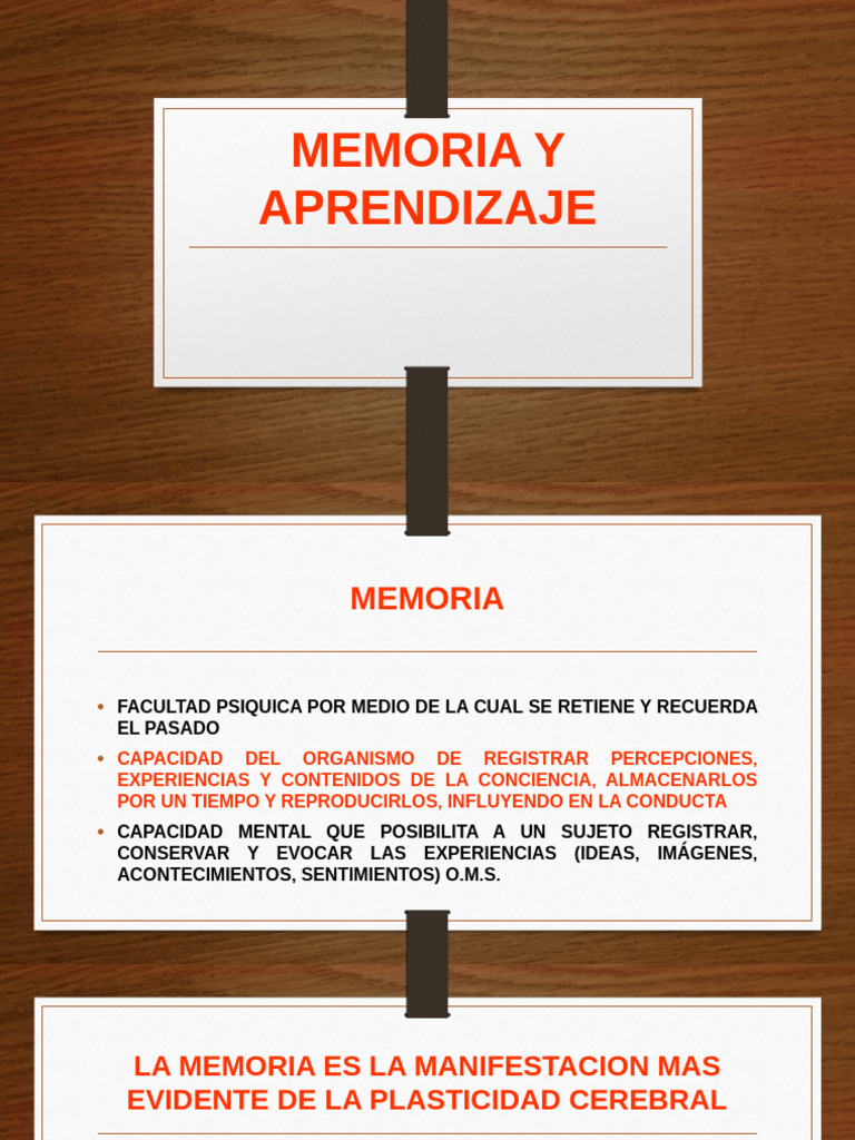 Memoria y Aprendizaje | PDF | Memoria | Aprendizaje