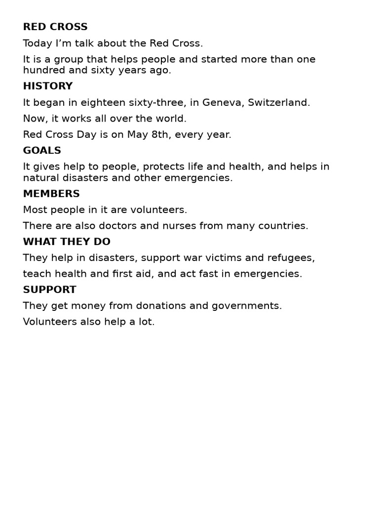 Red Cross: History, Goals, and Impact | PDF