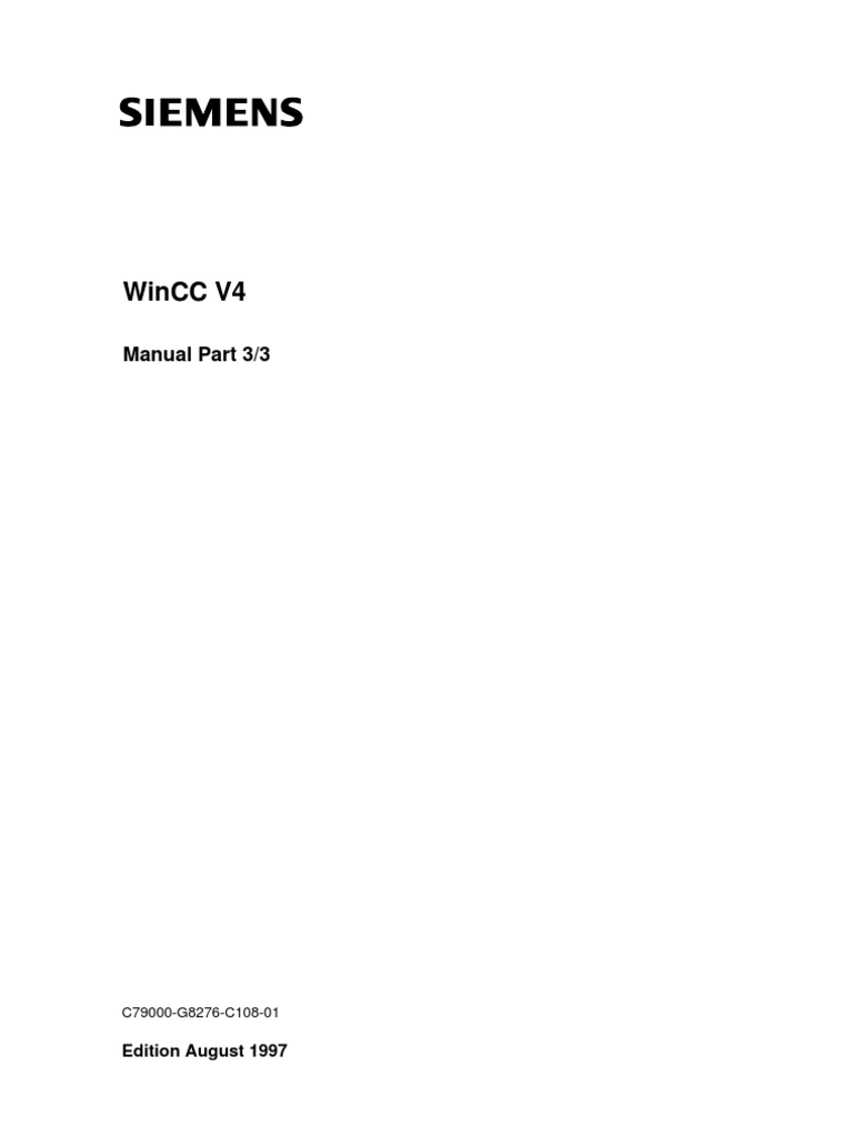 WinCC V4 Manual Part 3 - 3 | PDF | Computer Data Storage | Icon (Computing)