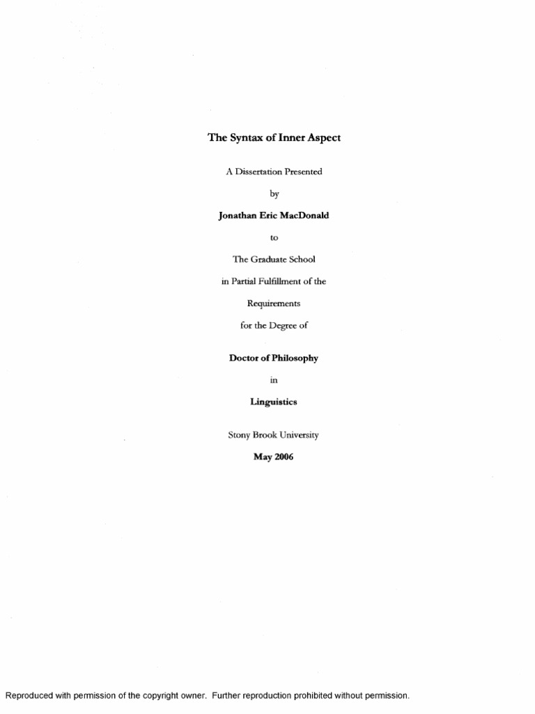 Syntax of Inner Aspect Explained | PDF | Syntax | Predicate (Grammar)