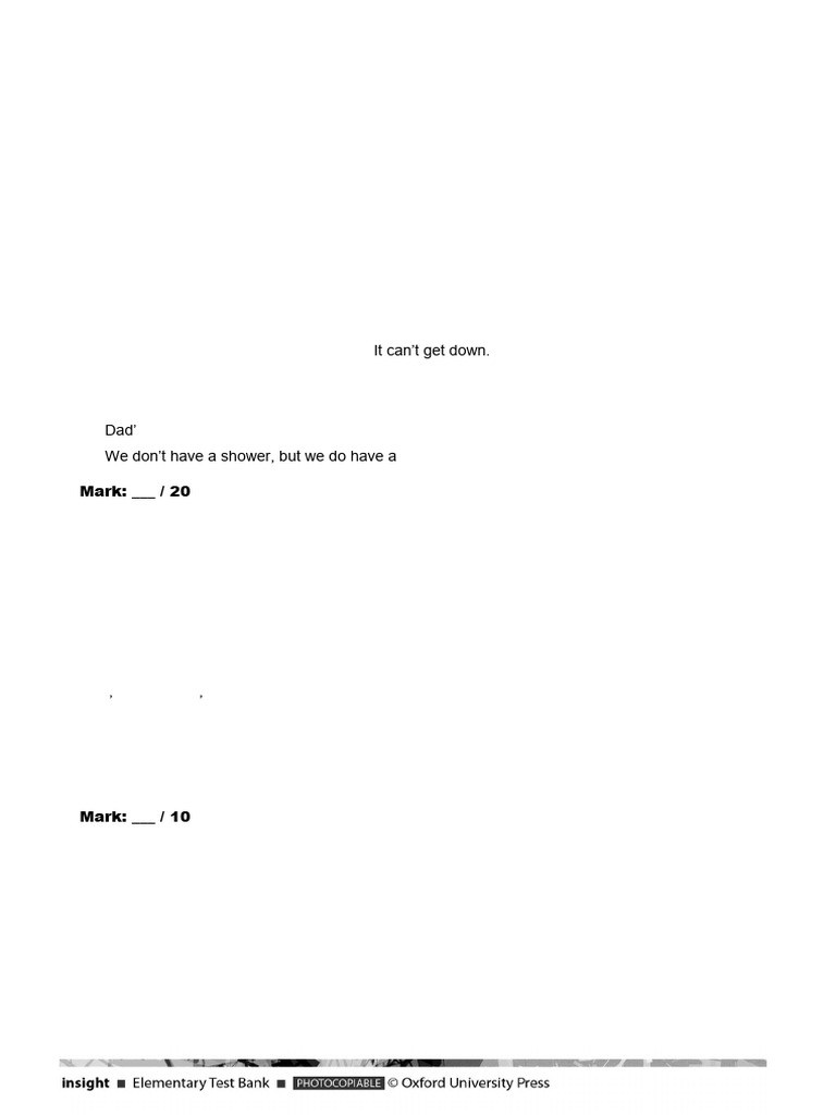 Vocabulary Grammar Unit 3 Test B | PDF | Linguistics | Grammar