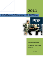Programacion curricular anual de tutoría