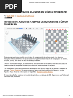 Ajedrez en Tinkercad: Guía de Creación | PDF | Ajedrez | Juegos de mesa