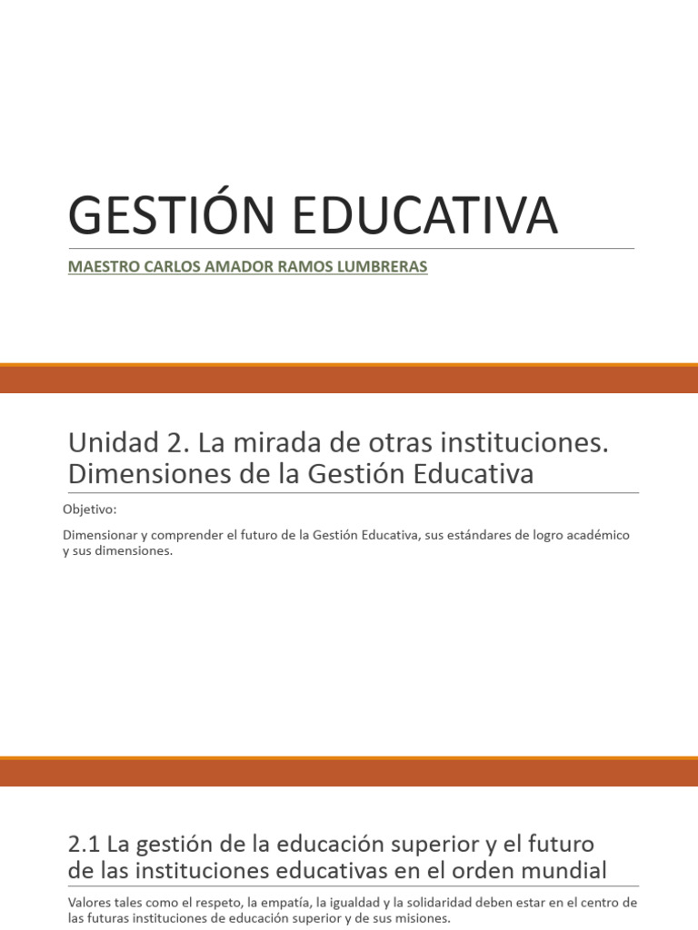 Futuro de la Gestión Educativa 2050 | PDF | Institución | Economias