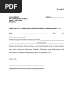 2 - Surat - Setuju - Terima - Menu Susu Dan RMT 2023 | PDF