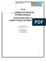 2009 Lombana Notas Congreso de NNII - Estrategias para la Competitividad Internacional