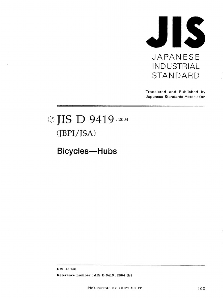 Jis D 9419 | PDF
