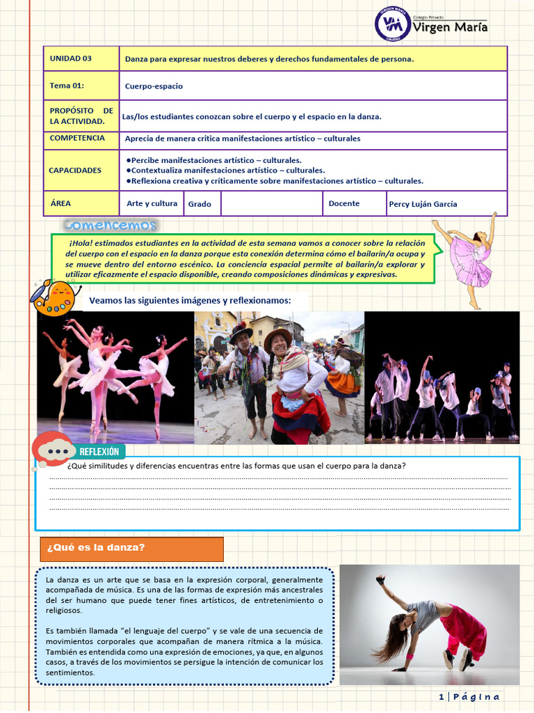 Danza: Cuerpo y Espacio en Movimiento | PDF | Bailes | Las artes escénicas