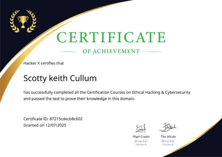 Final Certificate | PDF