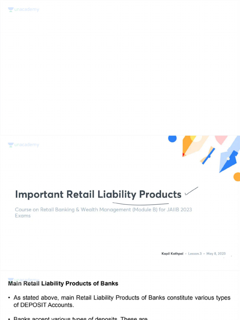 Important Retail Liability Products With Anno 1704479357317 | PDF
