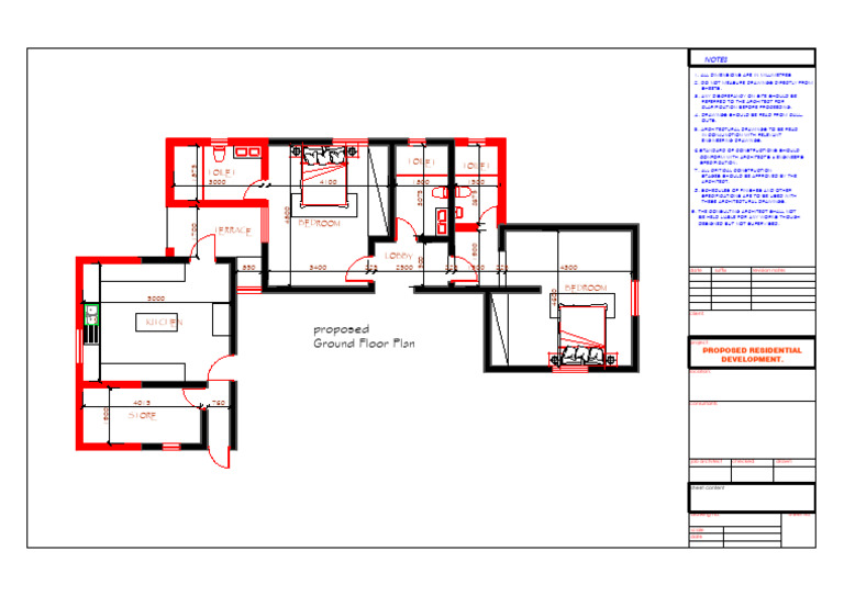Proposed Ground Floor Plan Layout | PDF | Chess | Chess Theory
