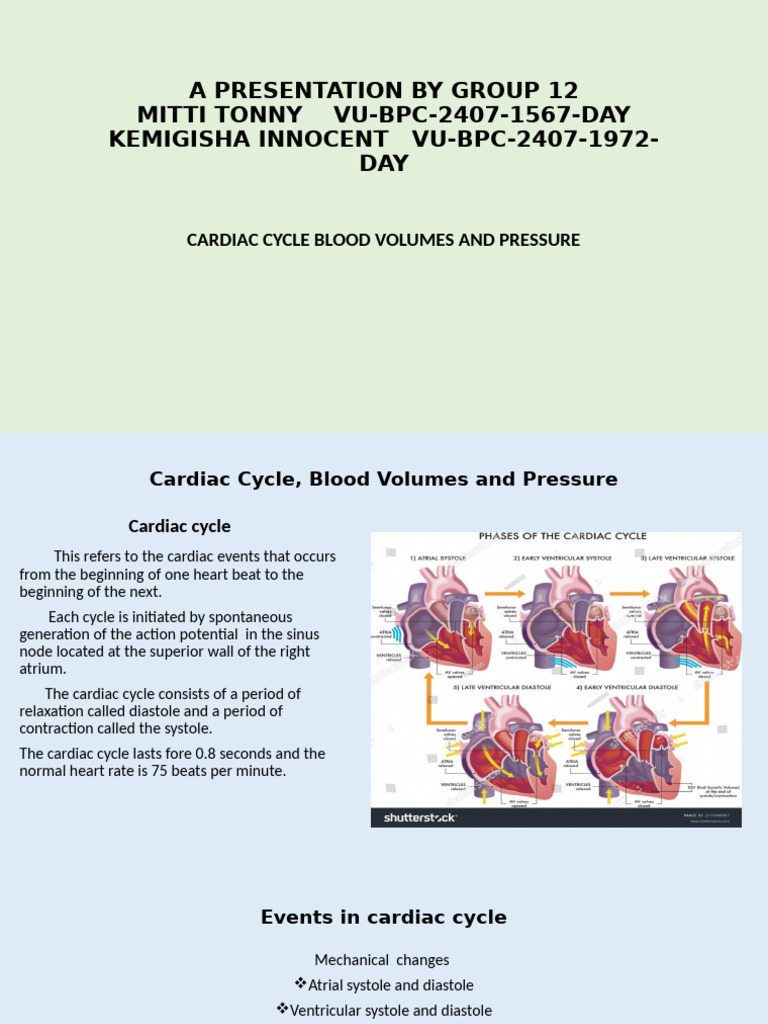 Cardiac Cycle Overview and Diagram | PDF | Diastole | Ventricle (Heart)