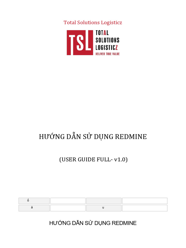 Redmine - User Guide - Full V1.1a | PDF