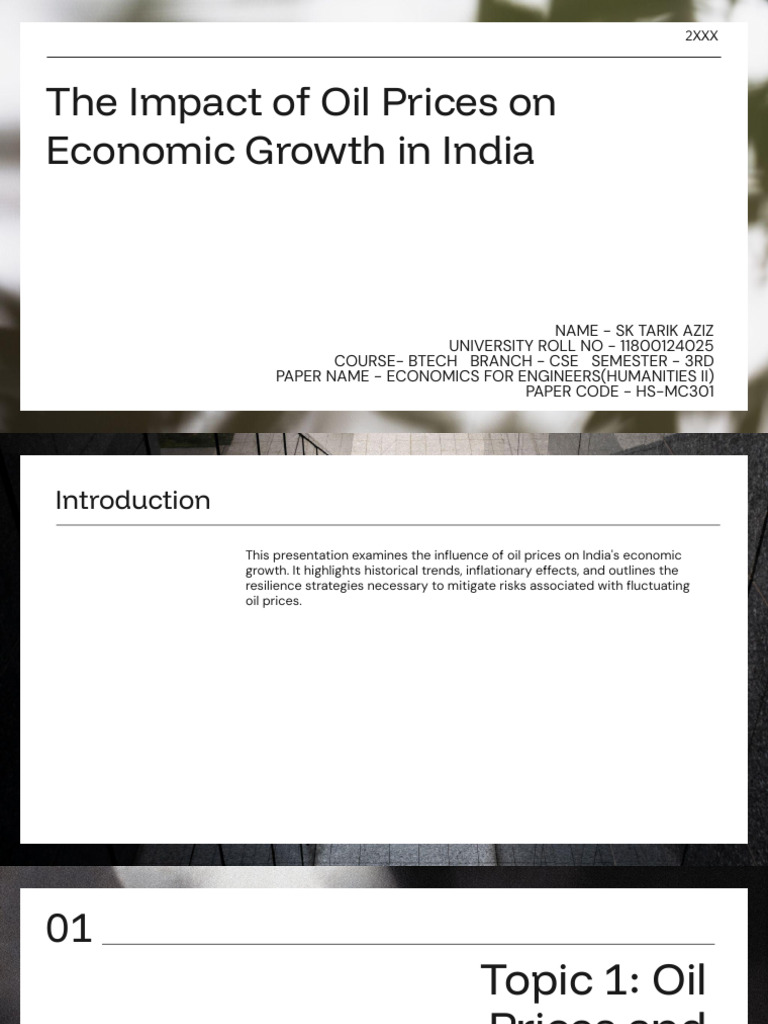 Oil Prices and India's Economic Growth | PDF | Price Of Oil | Inflation