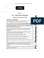 P3 Performance Strategy Specimen Paper