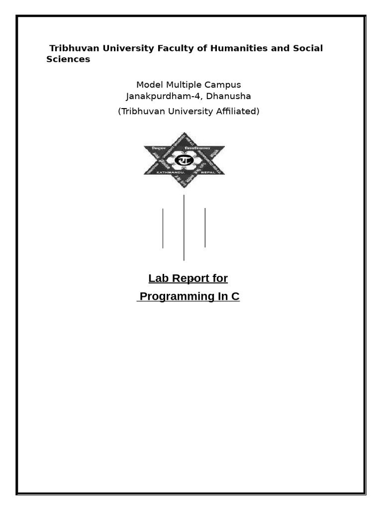 C Programming Lab Report for BCA | PDF | Programming | Computer Program
