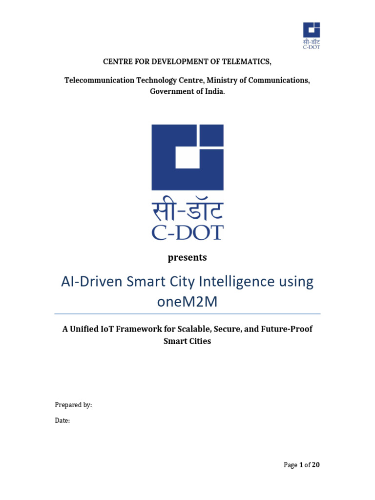 AI-Driven Smart City Solutions with oneM2M | PDF | Internet Of Things