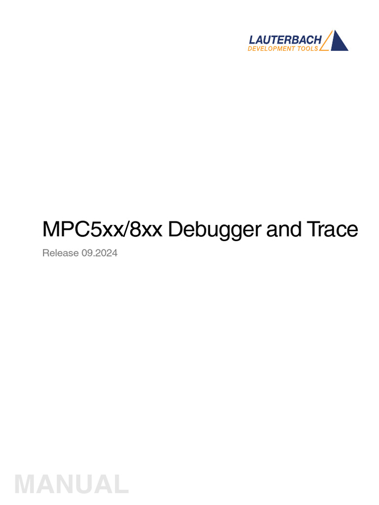 MPC5xx/8xx Debugger Manual 09.2024 | PDF | Debugging | Computer ...