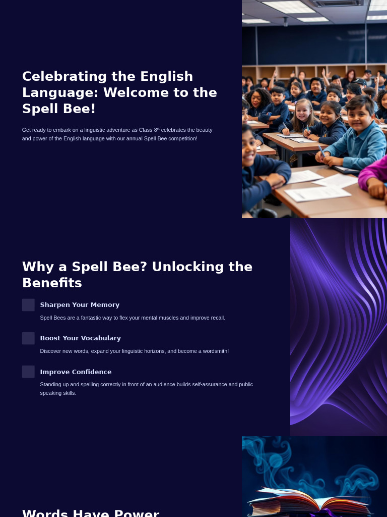 Annual Spell Bee Competition Guide | PDF | Cognitive Science | Human ...