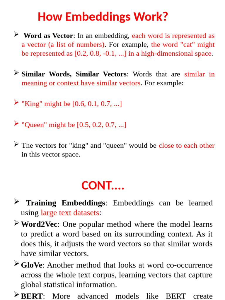 Understanding Word Embeddings Explained | PDF