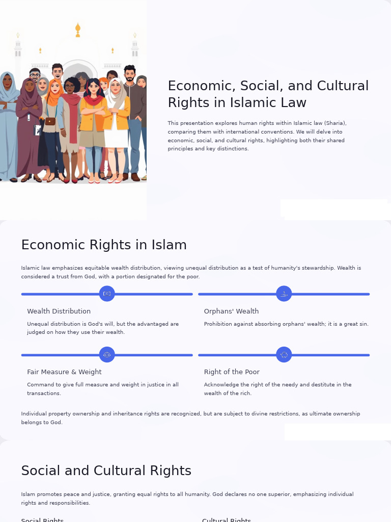 Islamic Economic, Social, and Cultural Rights | PDF | Sharia | Justice