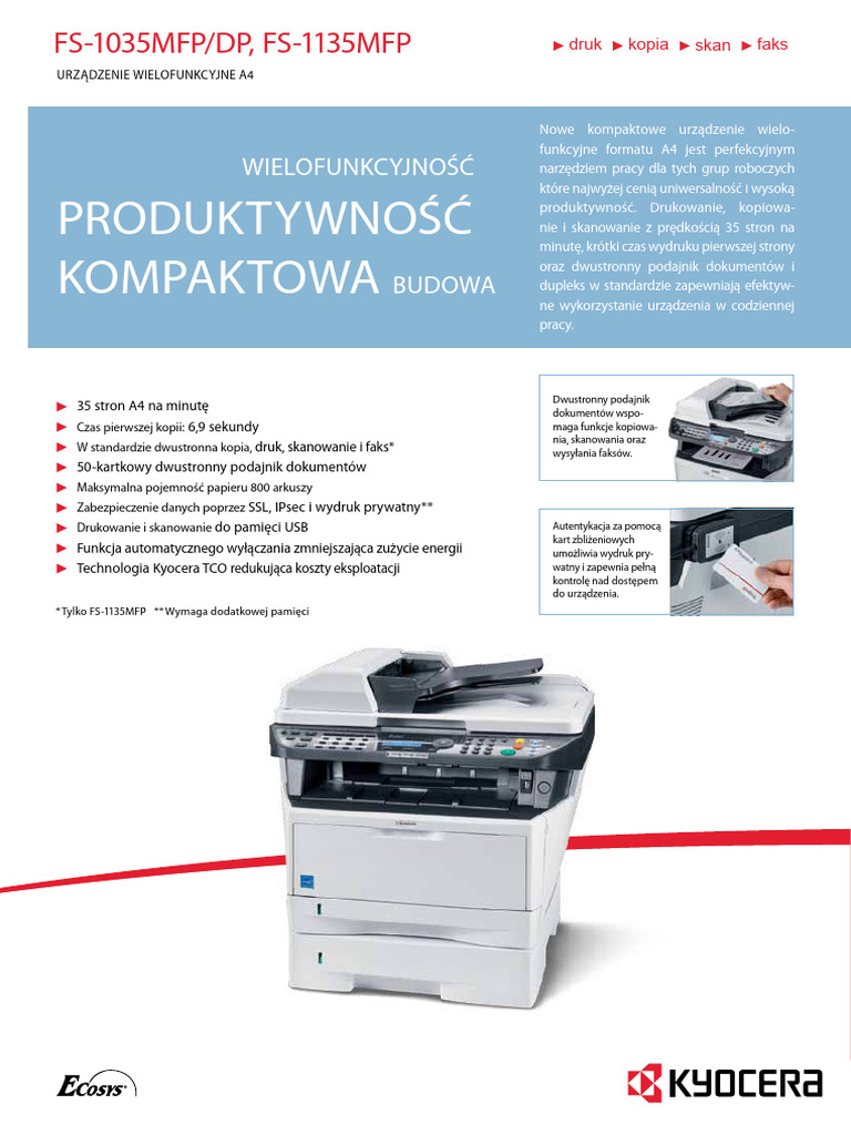Kyocera FS 1035 1135MFP | PDF