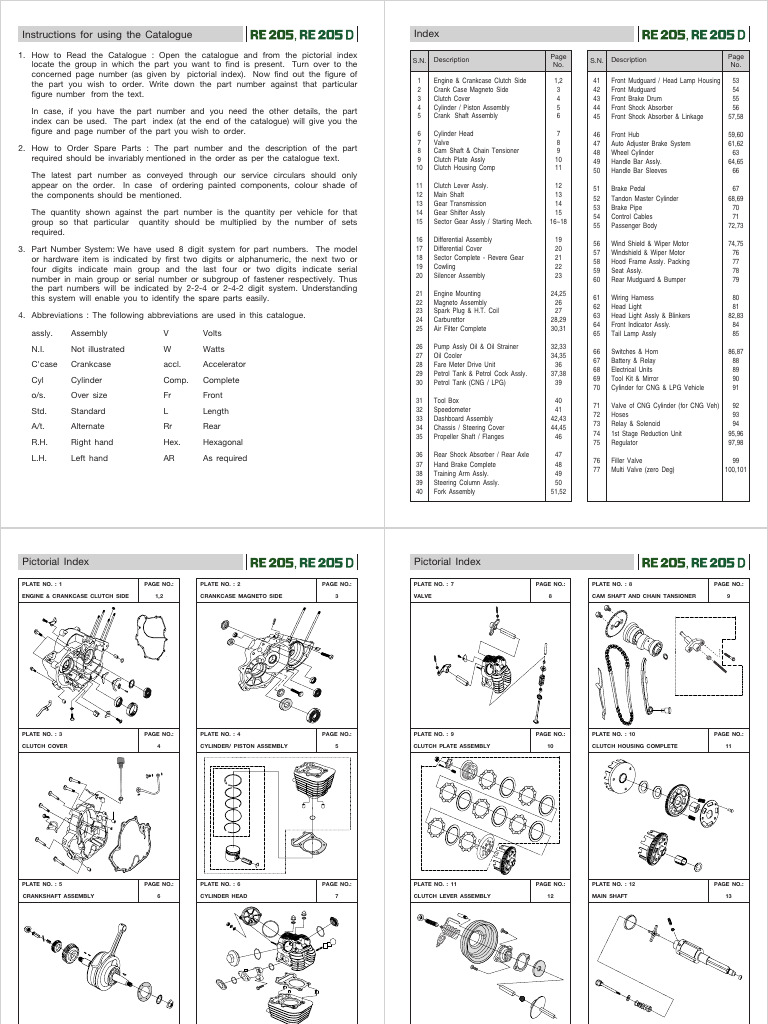 Spare Parts Ordering Guide | PDF | Clutch | Steering