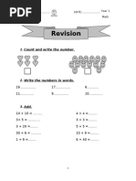 Year 1 Basic Math Assessment | PDF