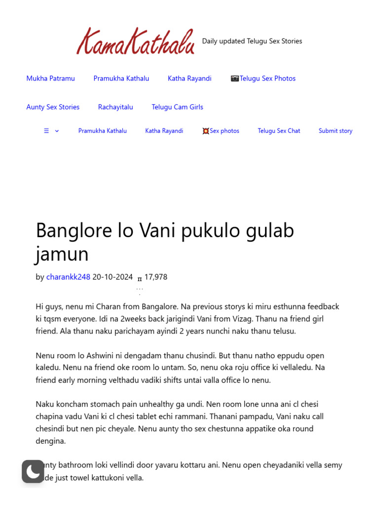 Vani's Intimate Encounter in Bangalore | PDF