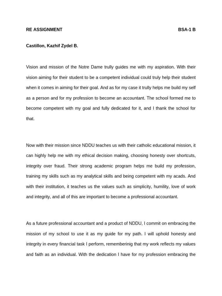 Re Assignment Bsa-1 B | PDF