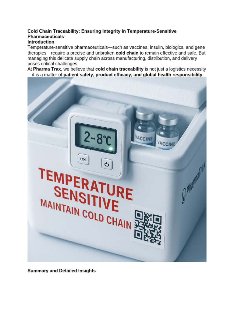 2025 08 13 Cold Chain Traceability Ensuring Integrity in Temperature ...