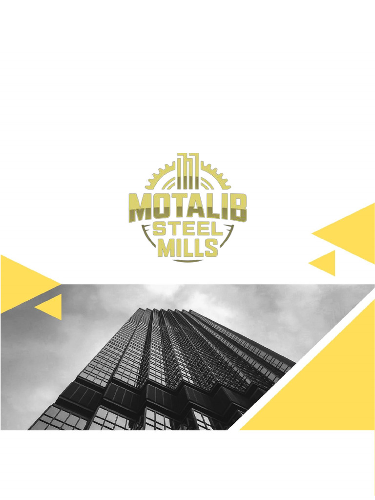 Motalib Enterprise: Steel Manufacturing Profile | PDF | Efficient ...