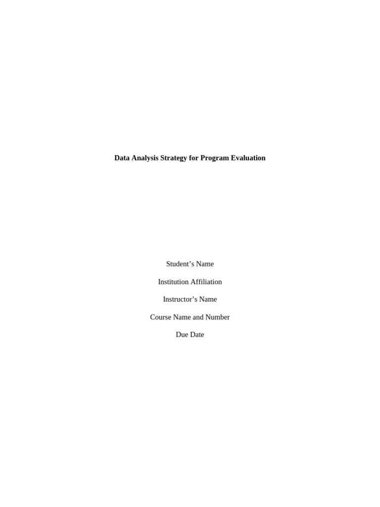 Data Analysis for BMHA Program Evaluation | PDF | Data Analysis ...