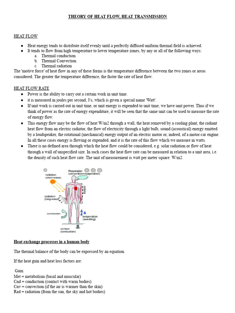 Heat Flow and Thermal Exchange Principles | PDF | Heat Transfer | Heat