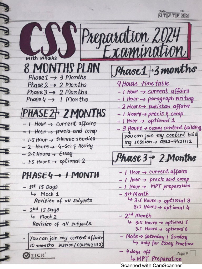 CSS 2024 Planning | PDF