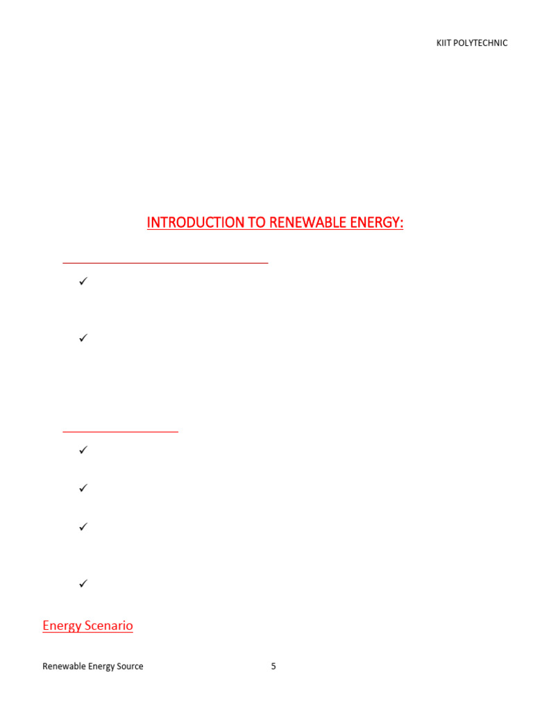 Introduction to Renewable Energy Sources | PDF | Wind Turbine ...