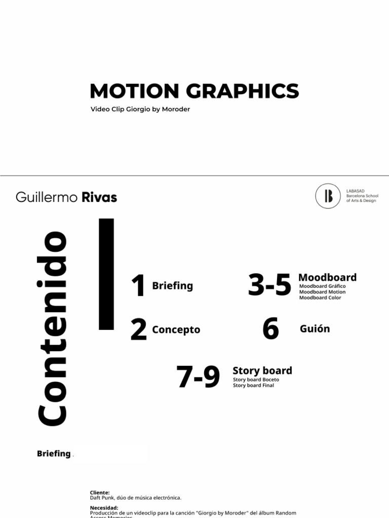 Guillermo Rivas Motion Graphics Entrega Final | PDF