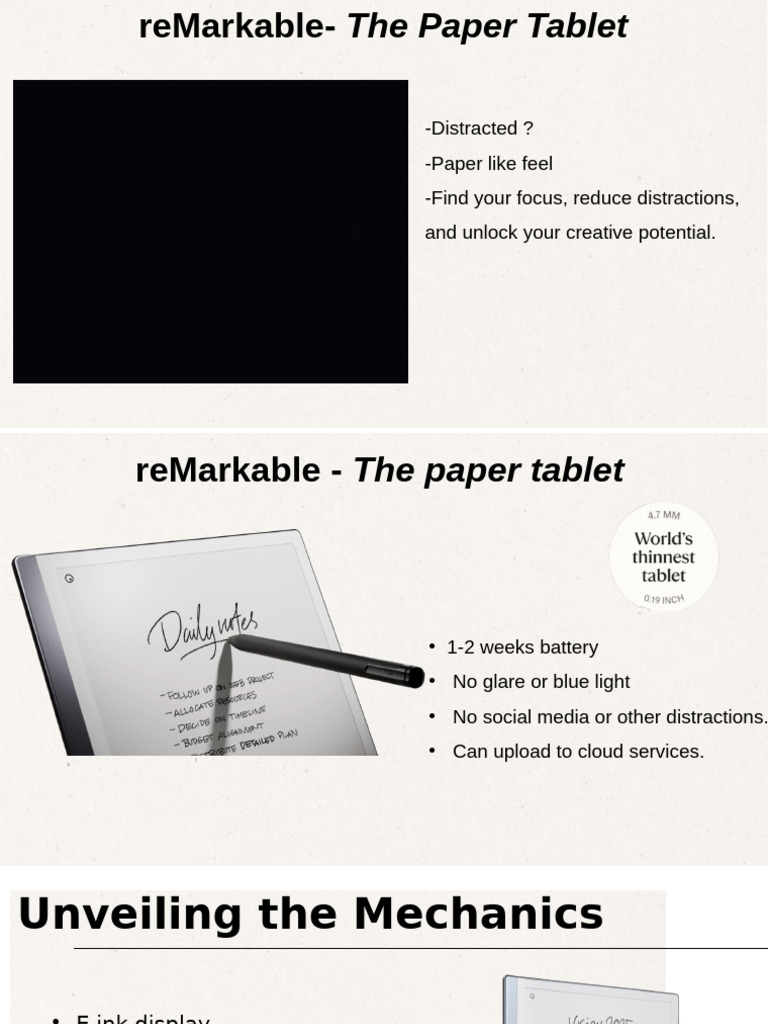 reMarkable 2: The Ultimate Paper Tablet | PDF | Tablet Computer ...