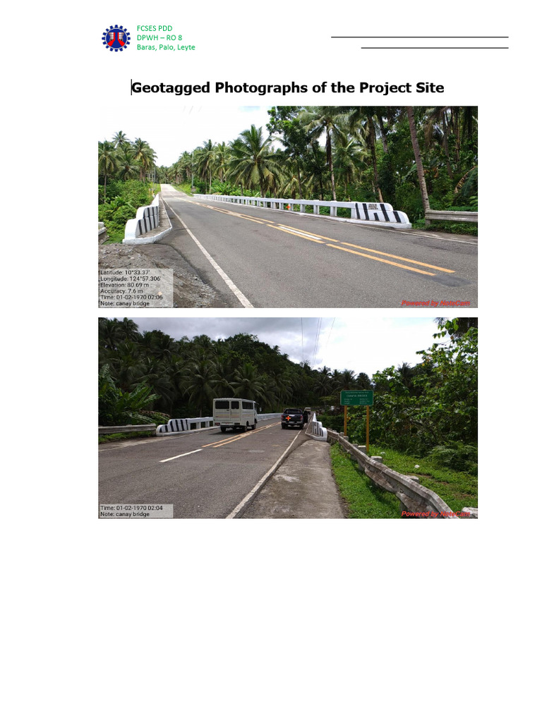 Geotagged Photographs of The Project Site | PDF