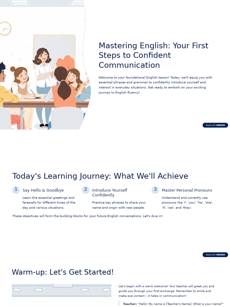 Mastering English Your First Steps To Confident Communication | PDF ...