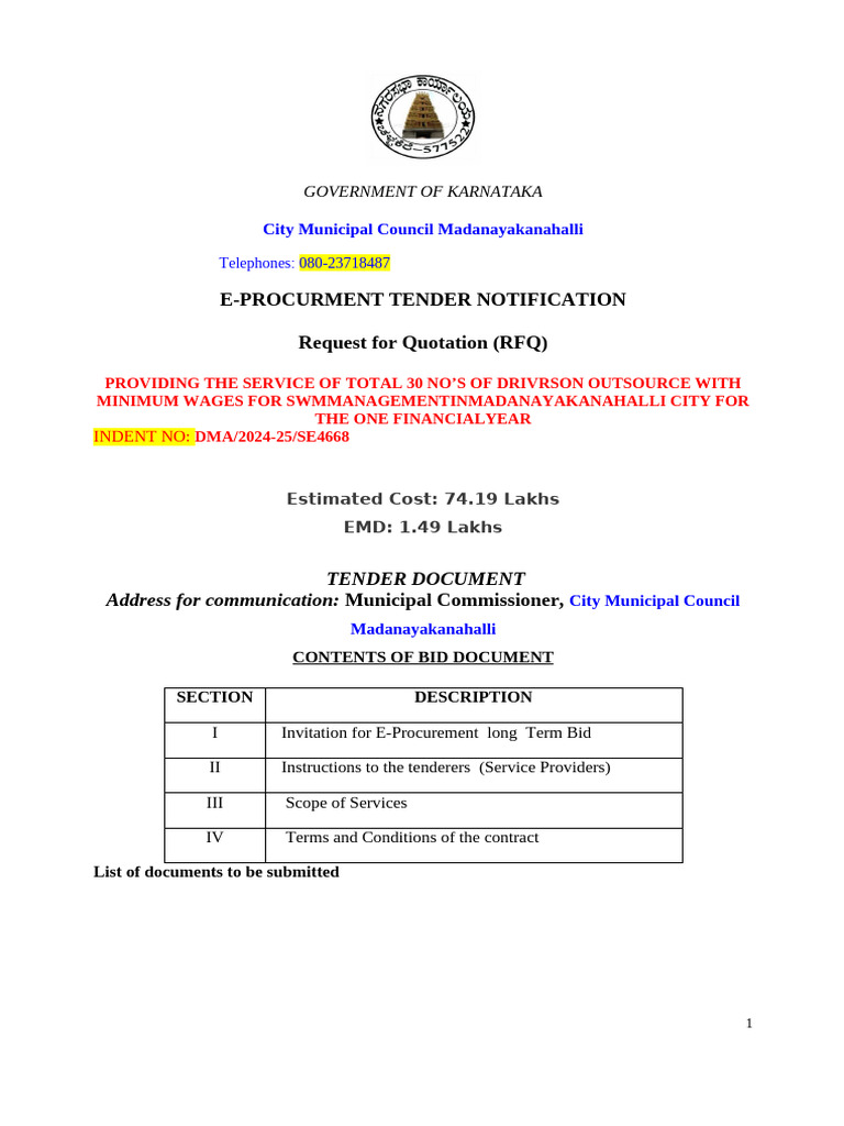 30 Drivers Bid Document 347556.30 | PDF | Employment | Wage