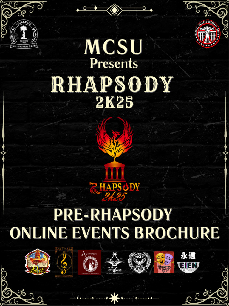 Rhapsody 2k25 Online Event Brochure (MCK) | PDF | Performing Arts ...