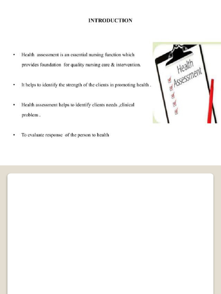 Health Assessment Preparation Guide | PDF | Visual Acuity | Sensory Organs