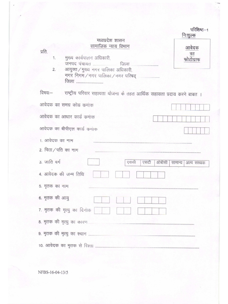 Application Form 1 | PDF